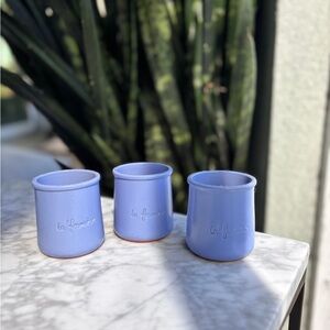 “La Fermière” (set of 3) lavender Ceramic pots for plants 🪴 super Cute!!!!💜